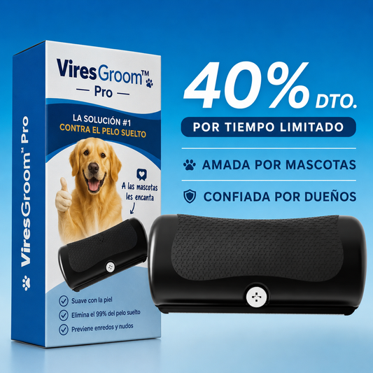 ViresGroom™ Pro - Elimina el pelo muerto donde otros no llegan.