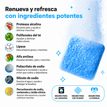 ViresWash™ Limpia tu lavadora y elimina los pelos de mascota