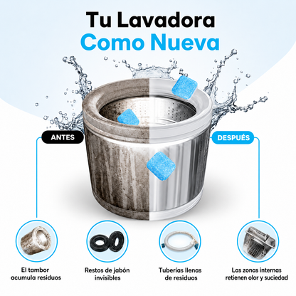ViresWash™ Limpia tu lavadora y elimina los pelos de mascota